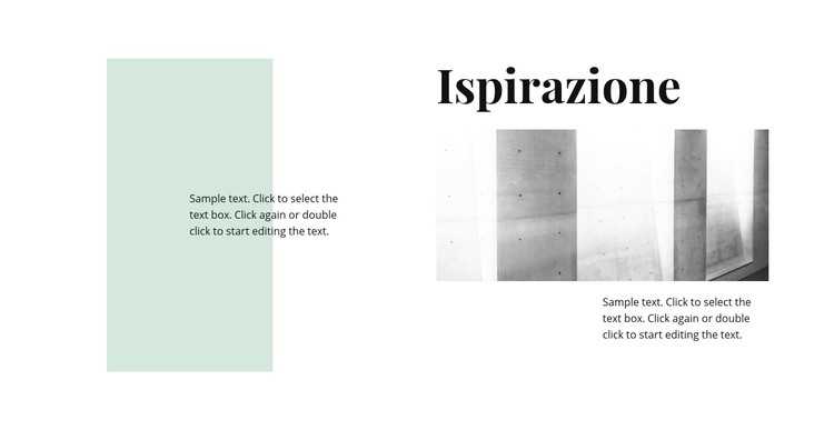 Ispirazione nel minimalismo Modello CSS