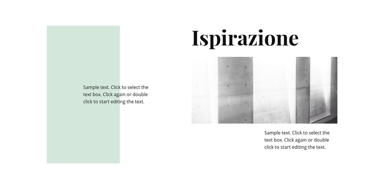 Ispirazione nel minimalismo Modello di sito Web