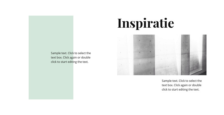 Inspiratie in minimalisme HTML-sjabloon