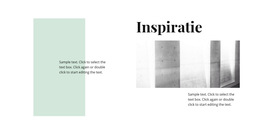 Inspiratie In Minimalisme - Sjabloon Voor Mobiele Website