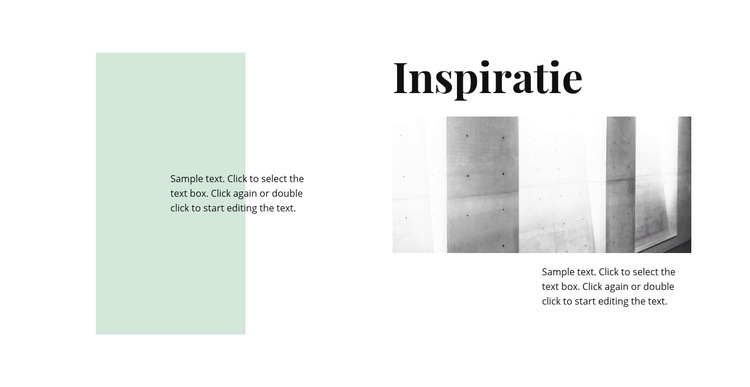 Inspiratie in minimalisme Website sjabloon