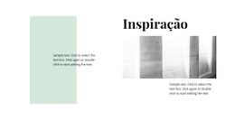 Design De Site Multifuncional Para Inspiração No Minimalismo