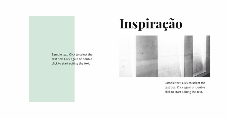 Inspiração no minimalismo Template Joomla