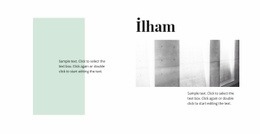 Minimalizmde Ilham - Premium Şablon