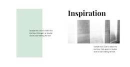 Web Page Design For Inspiration In Minimalism