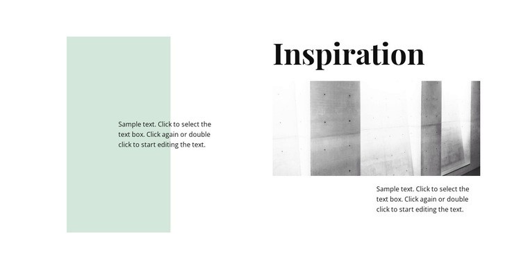 Inspiration in minimalism Web Page Design