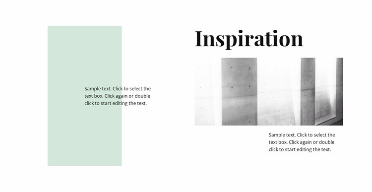 Inspiration in minimalism Wix Template Alternative