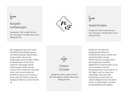 Logo Und Drei Vorteile - HTML-Seitenvorlage