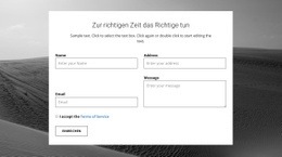 Kontaktformular Für Agenturkontakte - Benutzerdefiniertes Website-Design