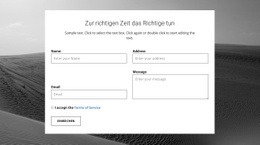 Kontaktformular Für Agenturkontakte - Ultimative Landingpage