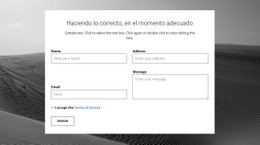 Cree Su Propio Sitio Web Para Formulario De Contactos De La Agencia