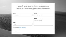 Formulario De Contactos De La Agencia: Plantilla HTML Adaptable