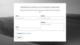 Formulario De Contactos De La Agencia: Plantilla HTML5 Adaptable
