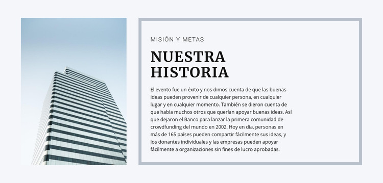 Comenzando nuestro negocio Plantilla de sitio web