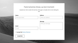 Formulaire De Contact Agence - Modèle HTML Réactif