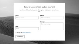 Formulaire De Contact Agence – Modèle HTML5 Prêt À L'Emploi