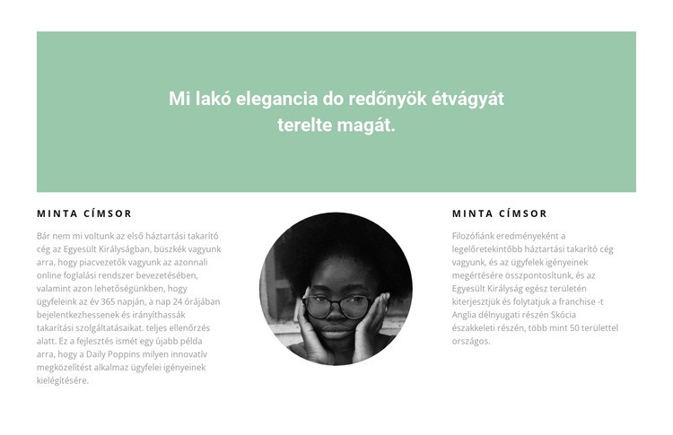 Egyszerű megoldások a munkában Weboldal sablon