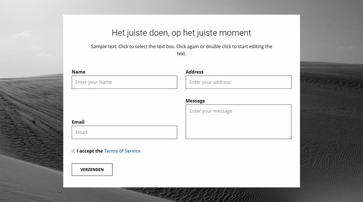 Contactformulier voor bureau HTML5-sjabloon