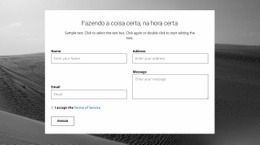 Formulário De Contato Da Agência - Modelo HTML5 Pronto Para Usar