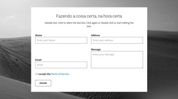 Formulário De Contato Da Agência - Lindo Tema WordPress