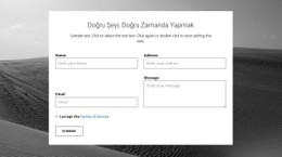 Ajans Iletişim Formu CSS Düzeni Şablonu
