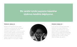 İş Yerinde Basit Çözümler - HTML Şablon Kodu