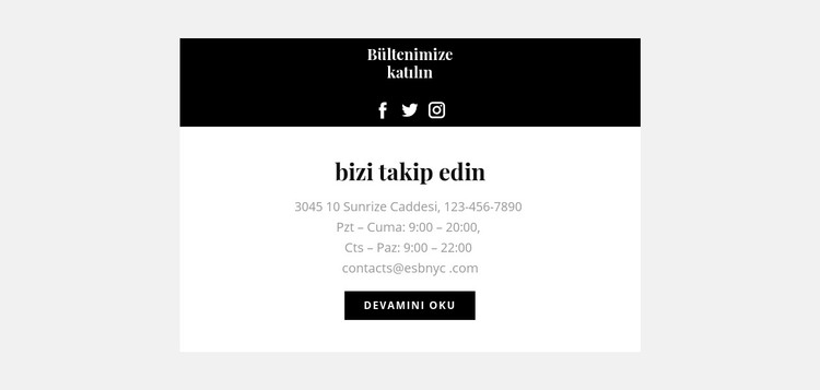 Ajans kişileri HTML Şablonu