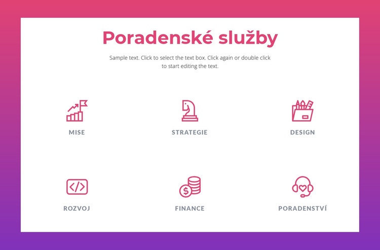 Poradenské služby pro firmy Šablona HTML