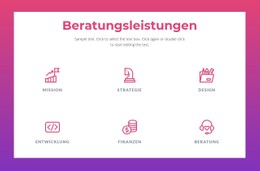 Beratungsleistungen Für Unternehmen Store-Vorlage