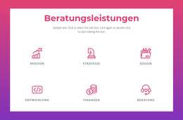 Beratungsleistungen Für Unternehmen - HTML-Websitevorlage