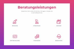 Beratungsleistungen Für Unternehmen - Drag And Drop HTML Builder