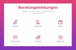 Beratungsleistungen Für Unternehmen - Leere HTML5-Vorlage