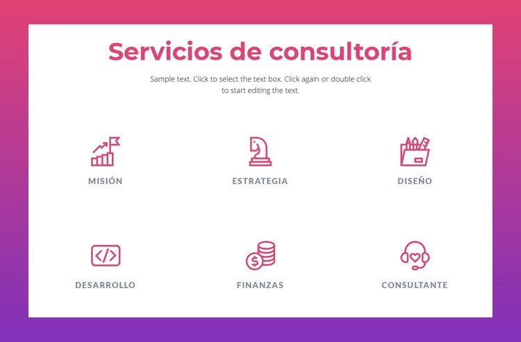 Servicios de consultoría para empresas Creador de sitios web HTML