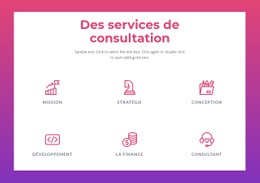 Superbe Conception De Site Web Pour Services De Conseil Aux Entreprises