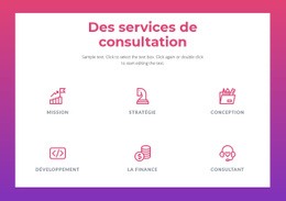 Services De Conseil Aux Entreprises - Drag And Drop HTML Builder