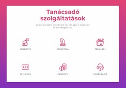 Tanácsadó Szolgáltatások Vállalkozások Számára - HTML Webhelysablon