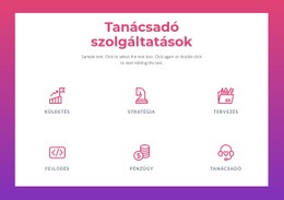 Tanácsadó Szolgáltatások Vállalkozások Számára – Reszponzív Webhelysablon