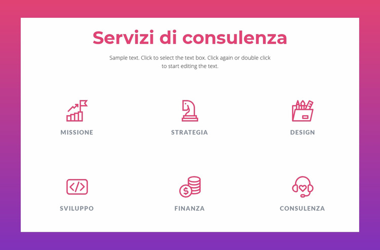 Servizi di consulenza per le imprese Modello Joomla