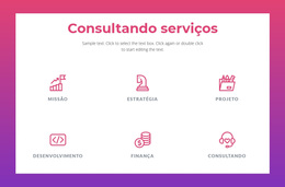 Serviços De Consultoria Para Empresas - Tema WordPress Responsivo