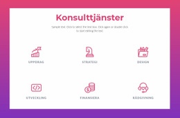 Konsulttjänster För Företag - Responsiv Webbplatsmall