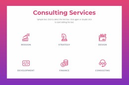 Consulting Services For Businesses - Responsive Web Page Design