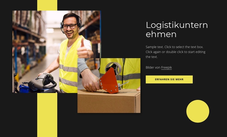 Logistikservice in Ihrer Nähe Website Builder-Vorlagen