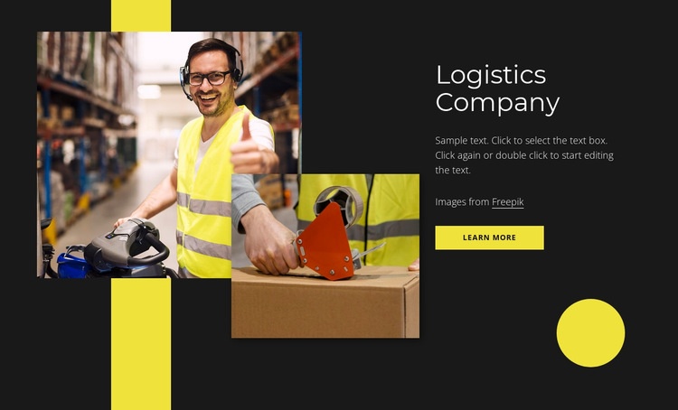 Logistics service near you Elementor Template Alternative