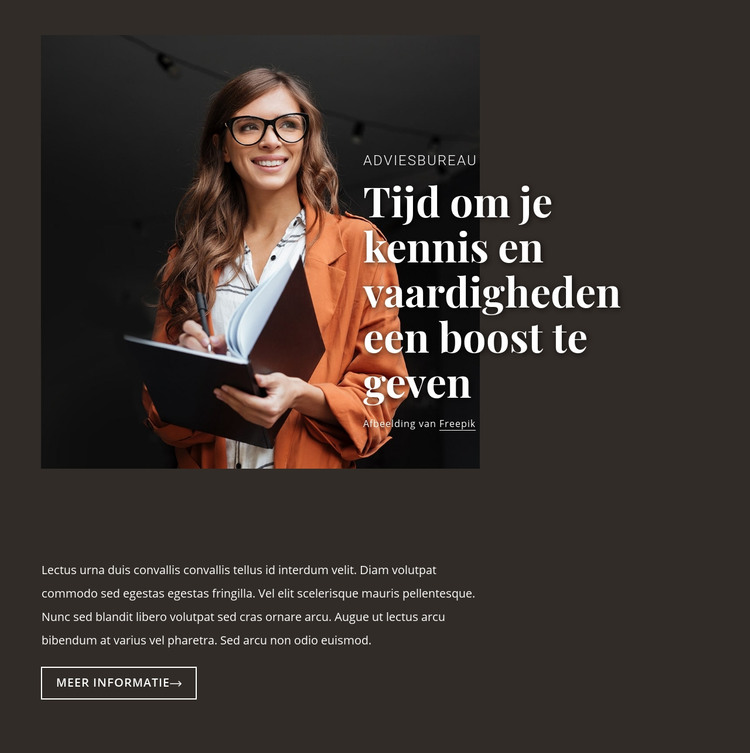 Bedrijfseducatie HTML-sjabloon