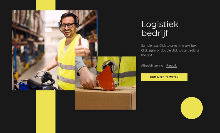 Logistieke service bij u in de buurt WordPress-thema