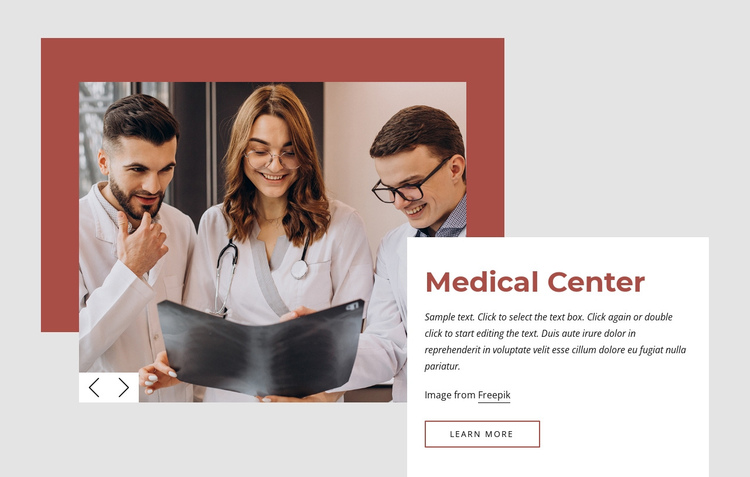 International medical center One Page Template