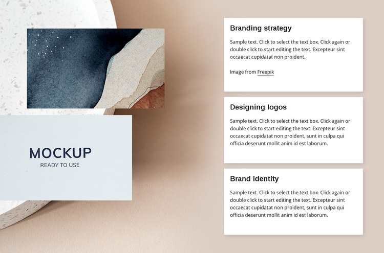 Branding agency services Wix Template Alternative