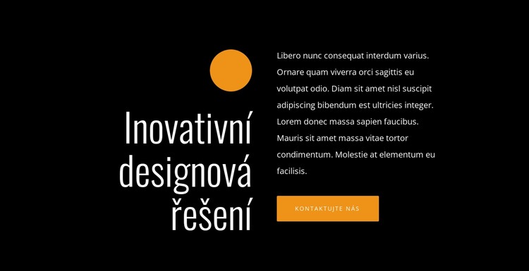 Inovativní designová řešení Šablona CSS