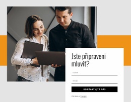 Kontaktní Formulář S Obdélníkem A Obrázkem – Stažení Šablony HTML