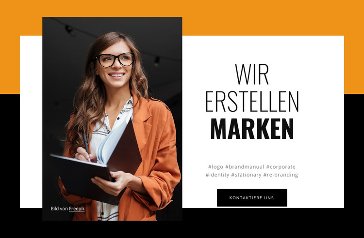 Digitale Erlebnisse für Marken HTML-Vorlage